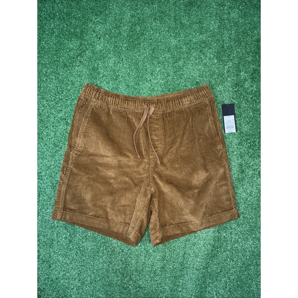 Original Use 6" inseam  pull on‎ ribbed texture shorts Dapper Brown